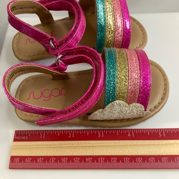 Sugar Rainbow Cake Toddler Sandal 5T and 6T - Picture 9 of 9